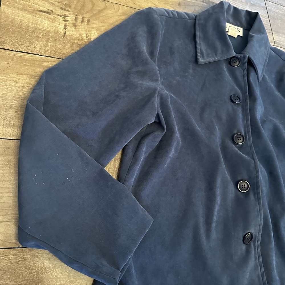 EUC Briggs Petite faux suede jacket Size S - Picture 3 of 7